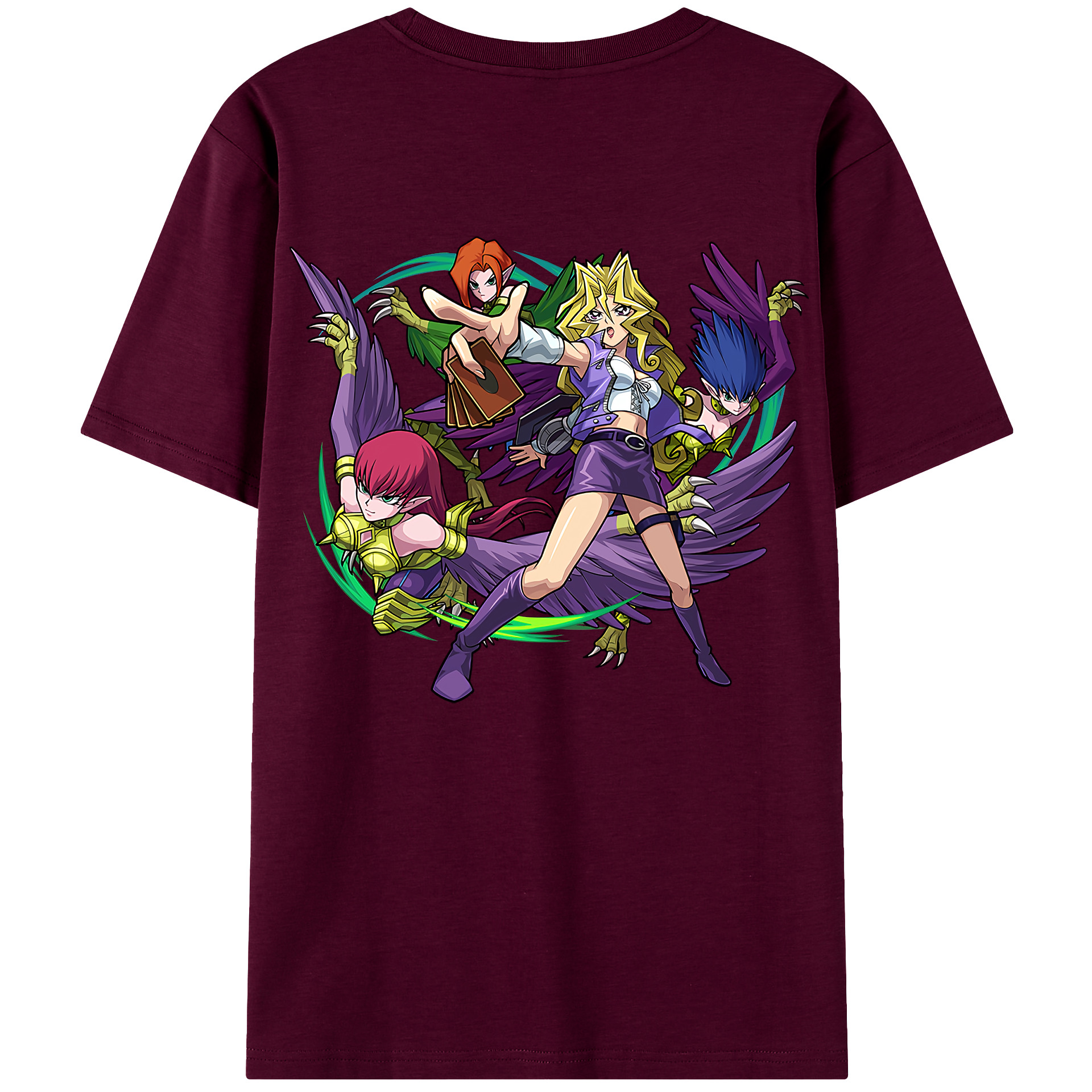 （画像用） 遊☆戯☆王 Yu-Gi-Oh! レディース半袖Tシャツ(バックプリント)